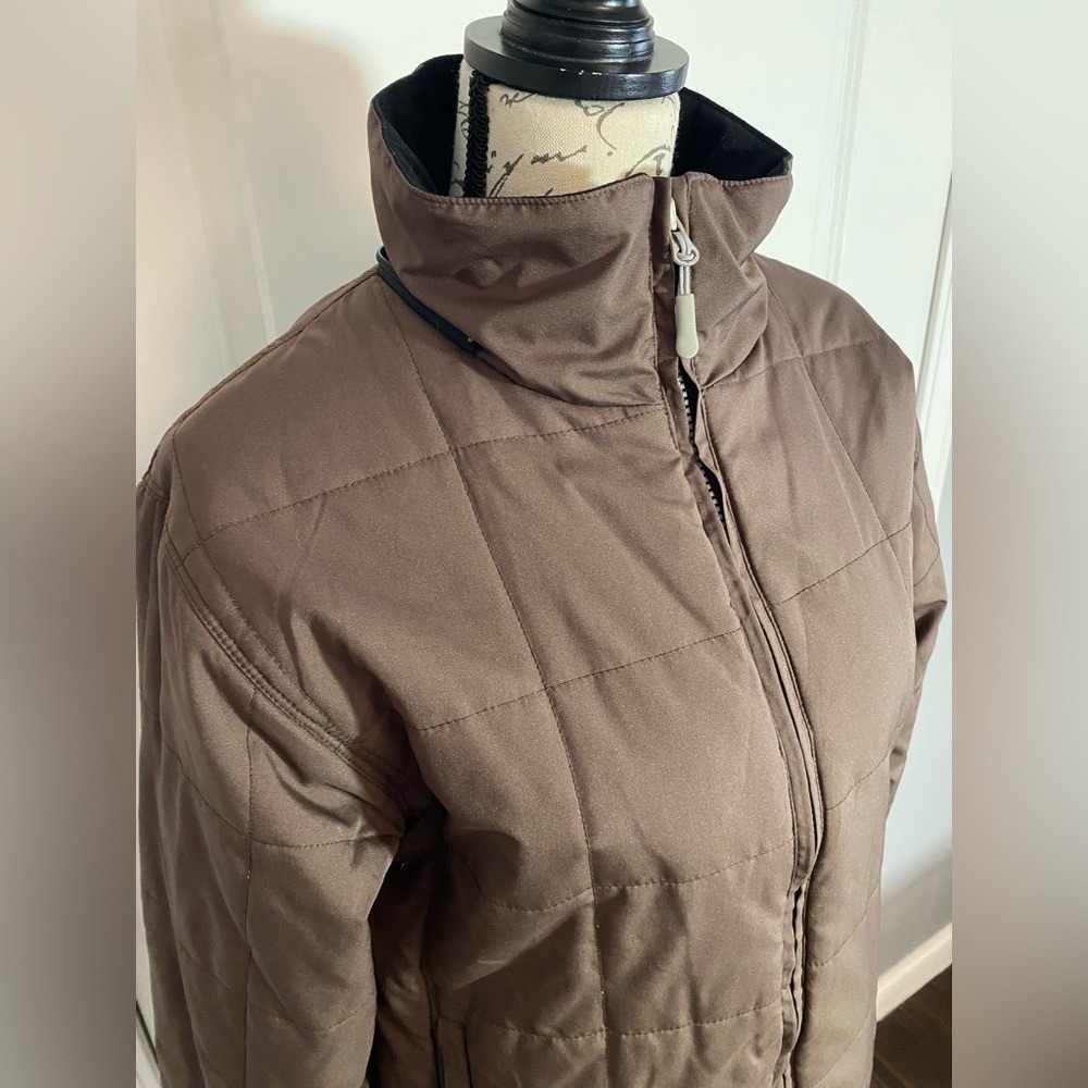 Marker Vintage Brown‎ Lightweight Quilted Puffer Ski Jacket w/ Pockets Small/S N - Picture 3 of 10